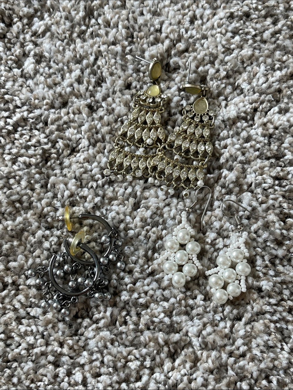 Gold-Tone Tiered Chandelier Earrings - Yellow Gold